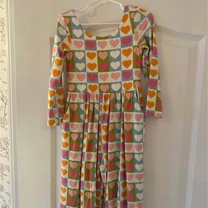 SweetHoney Colorful Heart Kids Romper